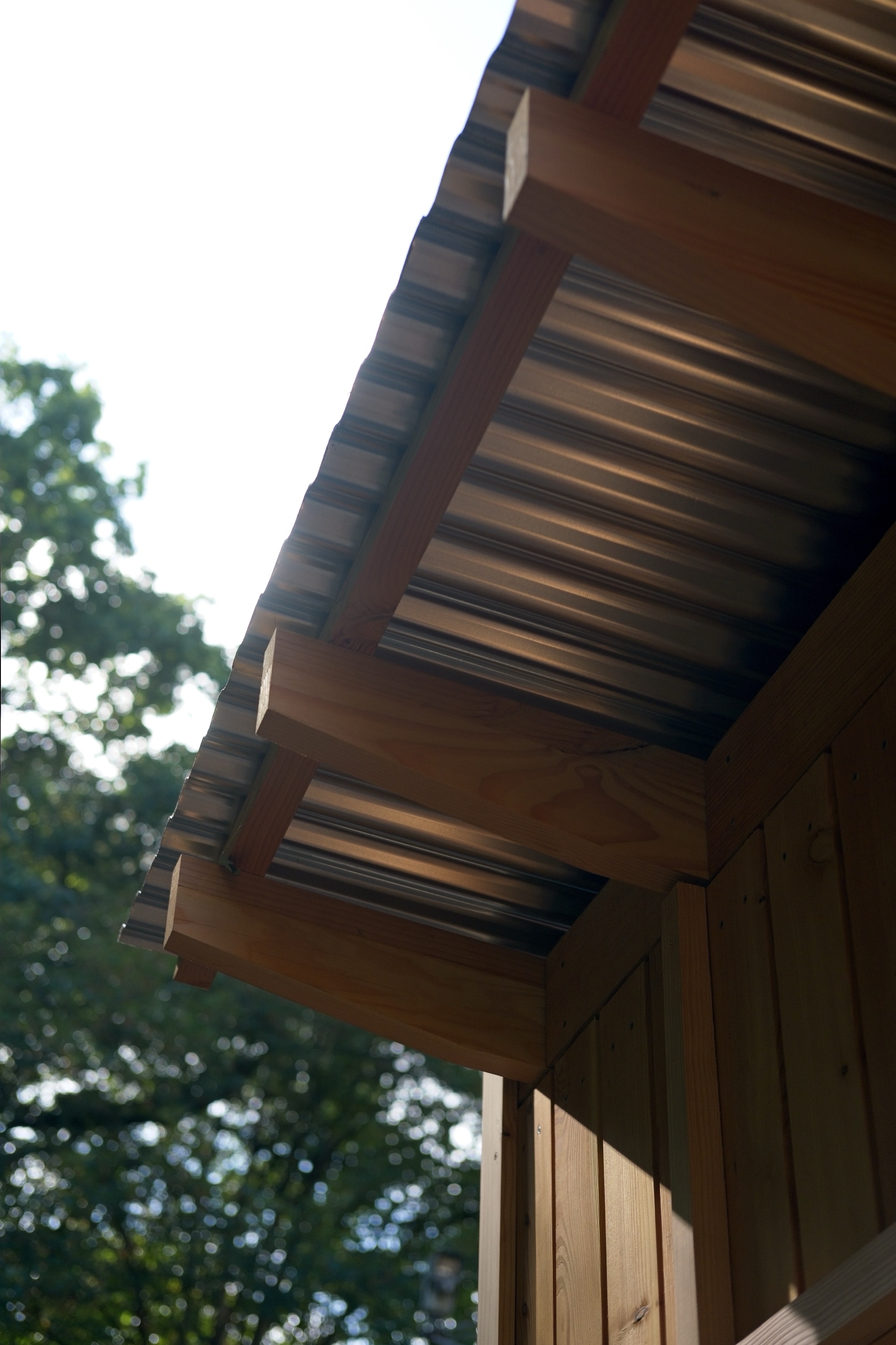 Timber sauna detail at St Anne's House, Bristol