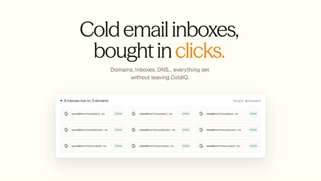 ColdIQ mailboxes: five domain setup rules