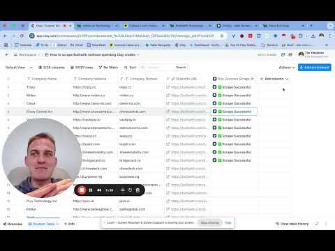 Scrape BuiltWith for tech-stack leads