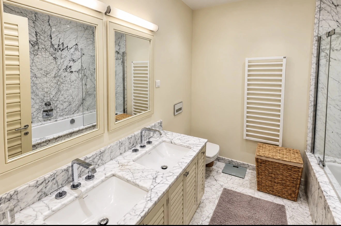 Two-bedroom duplex in Residence Milena: bathroom