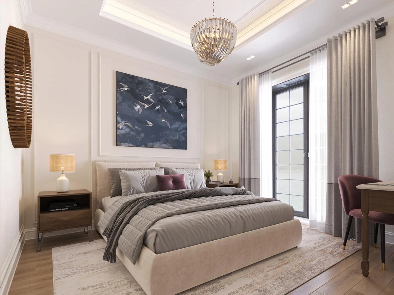 Seafront stone villa in Žanjice: bedroom