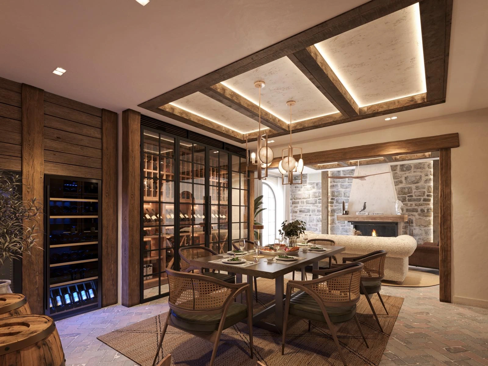 Seafront stone villa in Žanjice: kitchen & dining, photo 1