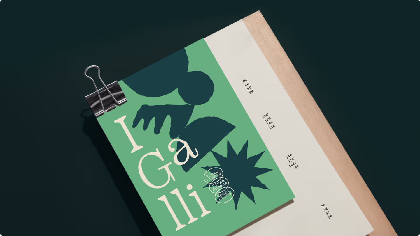 I Galli — identité visuelle du restaurant