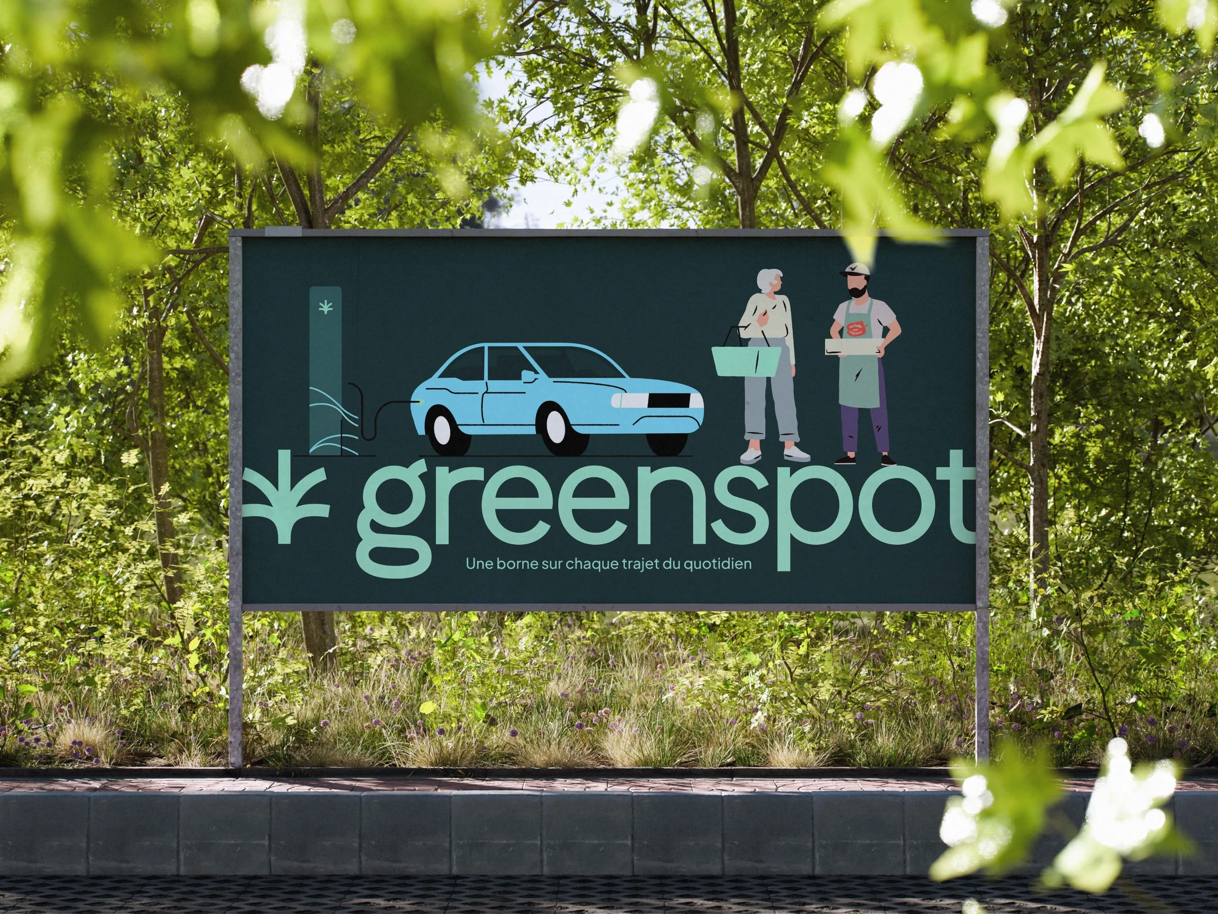 Greenspot — affichage dans la nature
