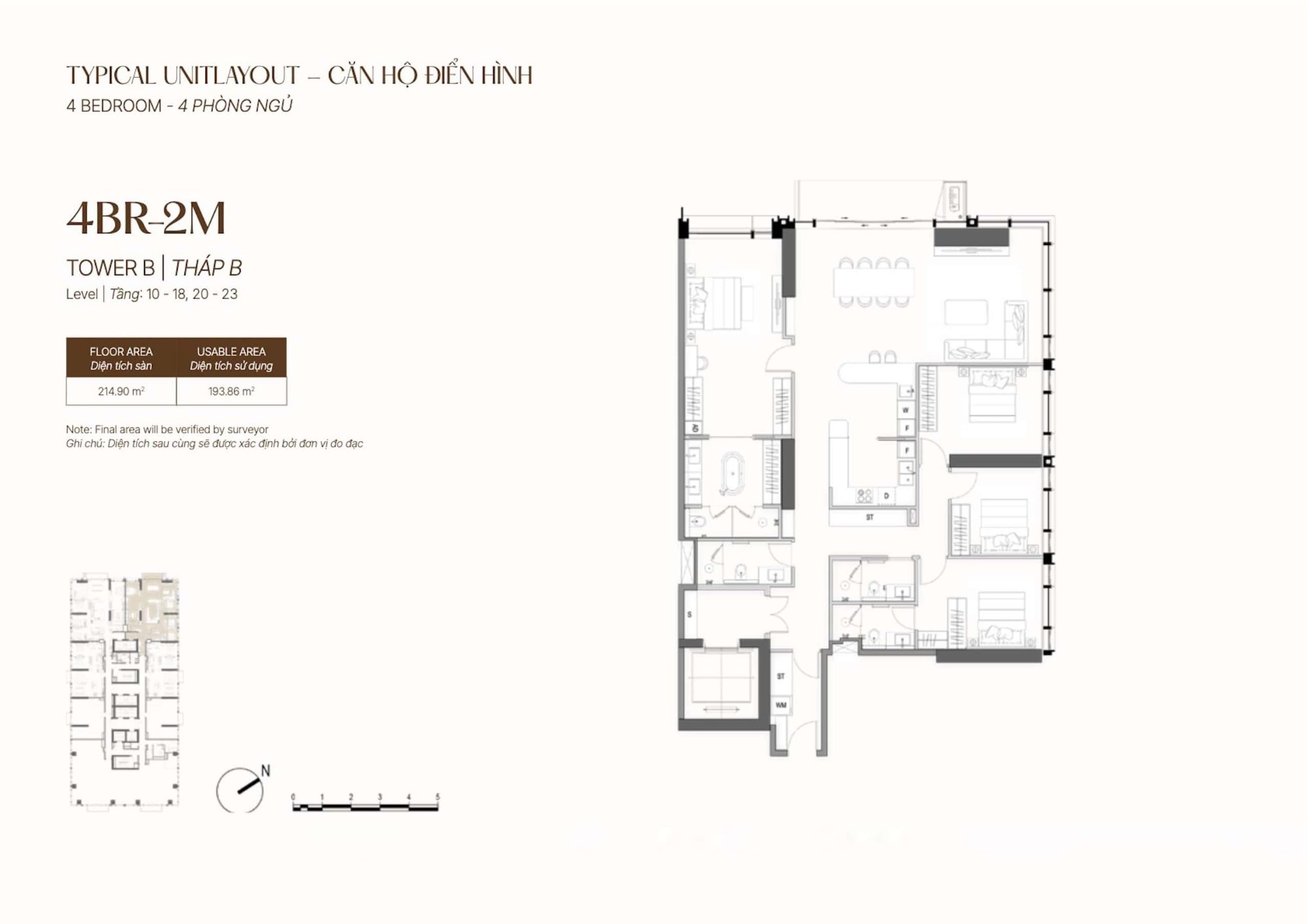 The OpusK – căn 4PN mẫu