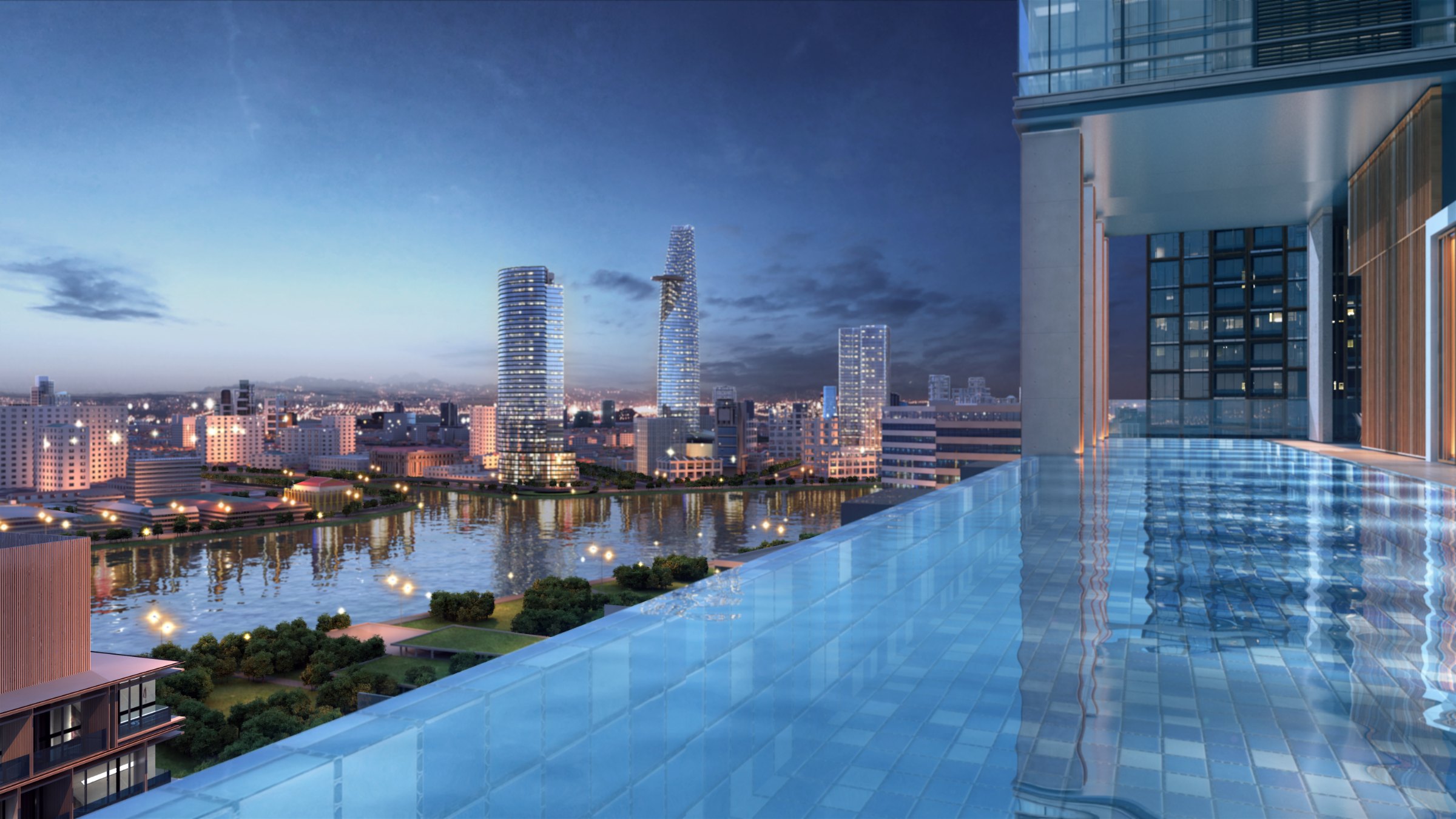 Hồ bơi vô cực Narra Residences