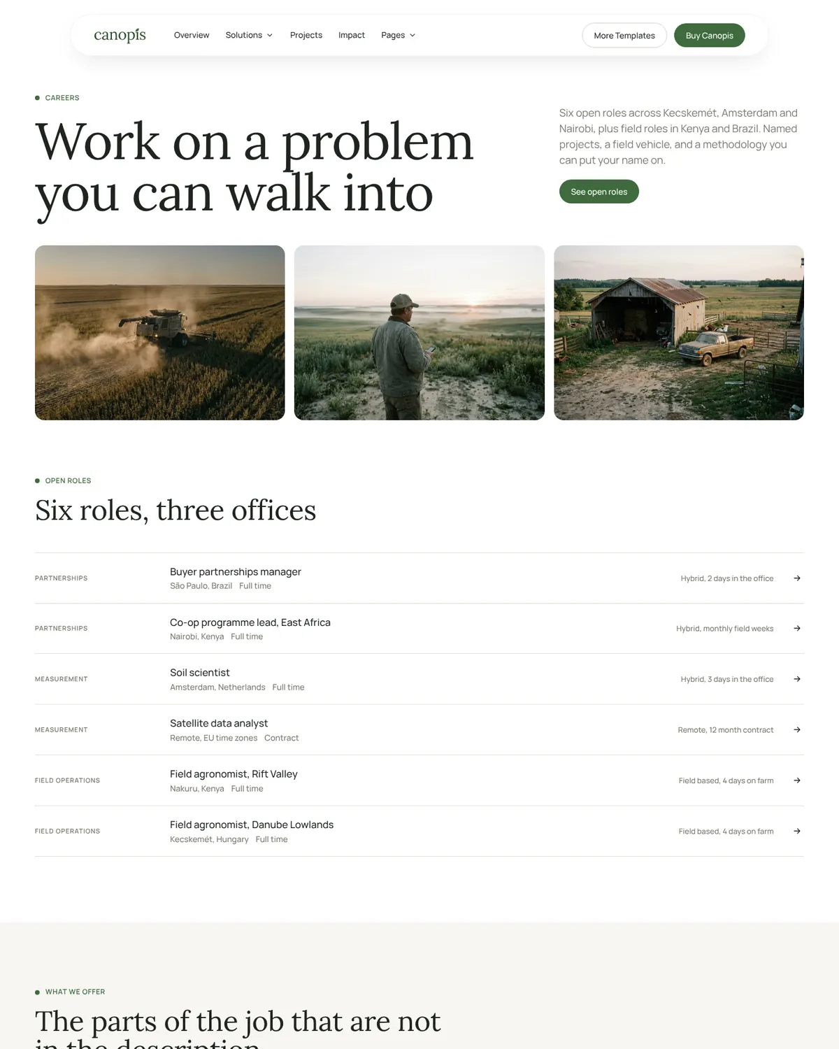 Canopis Careers page preview