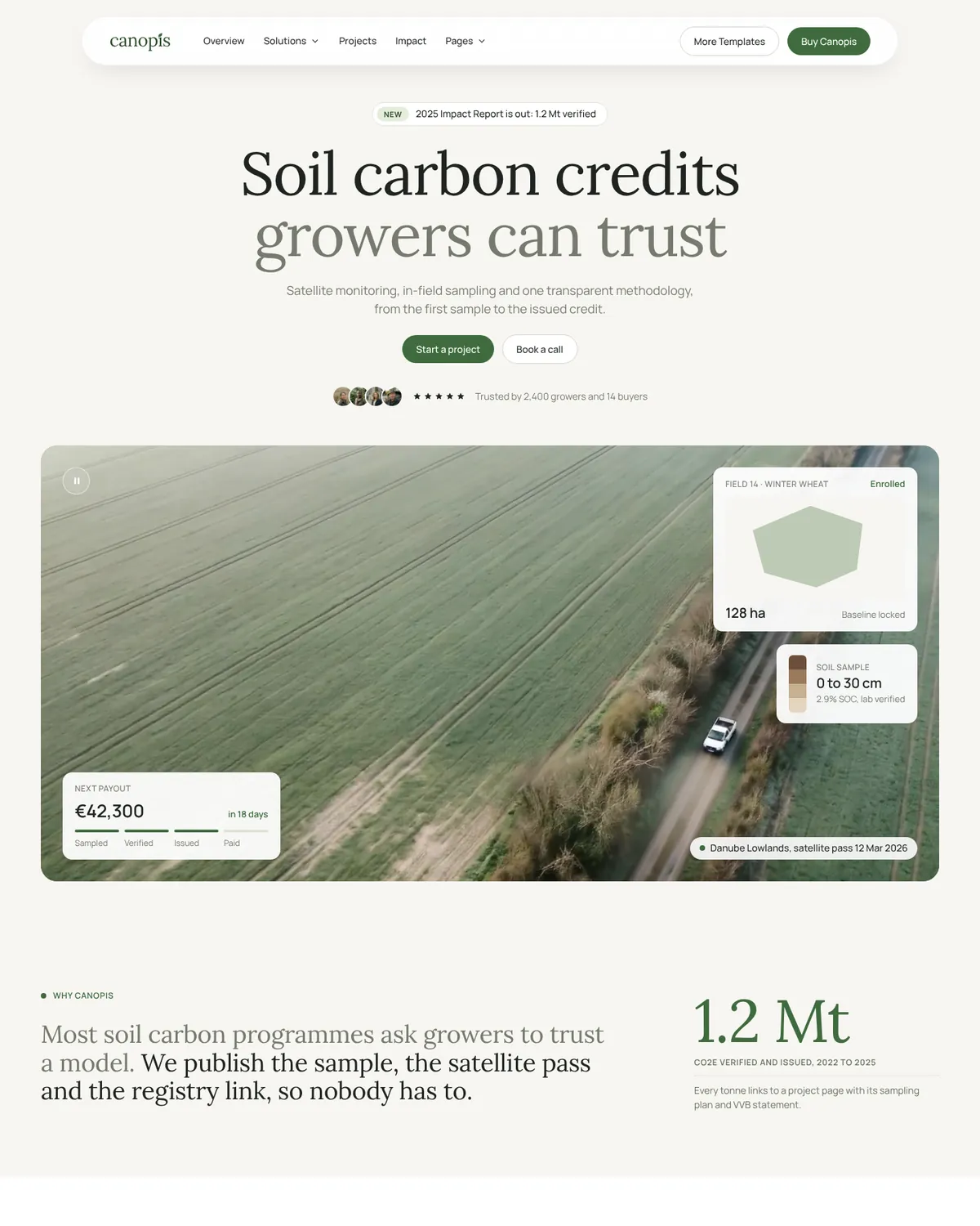 Canopis Home V2 page preview