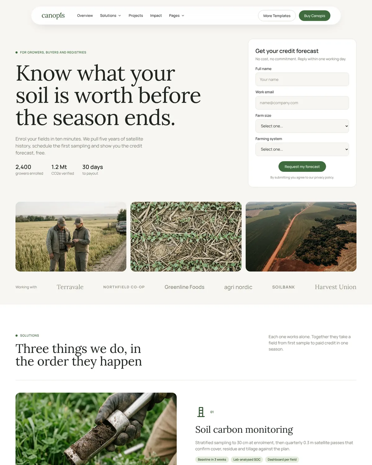 Canopis Home V3 page preview