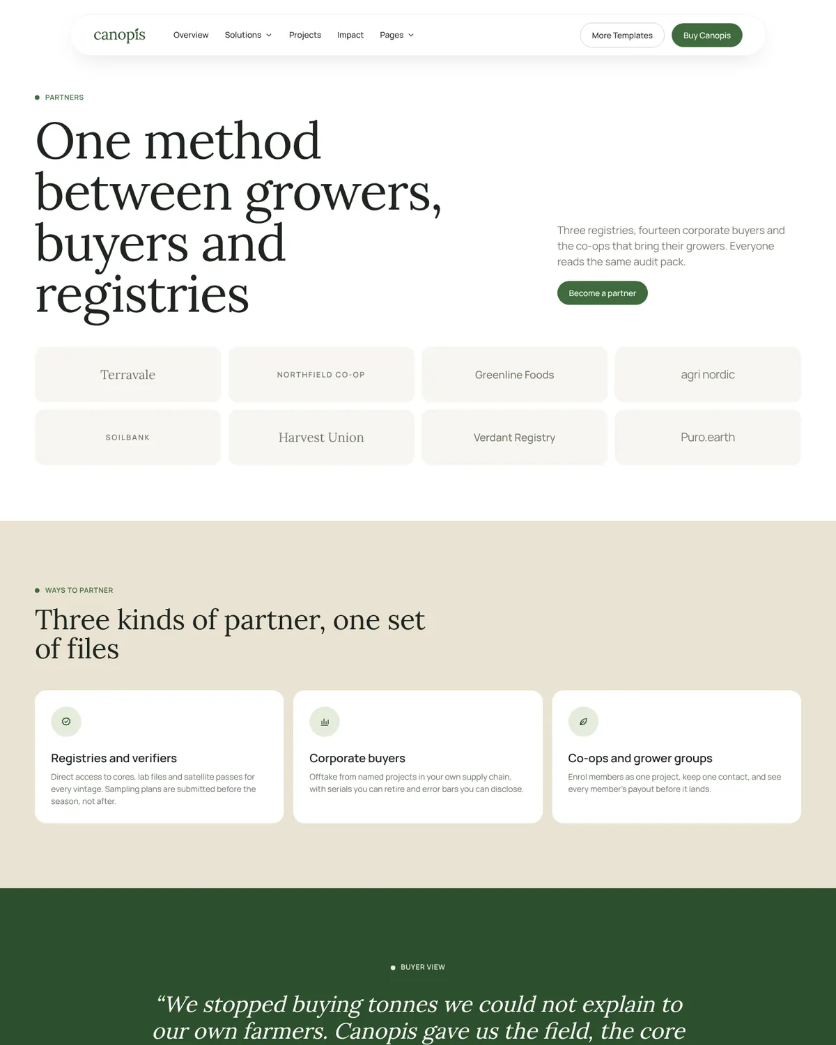 Canopis Partners page preview