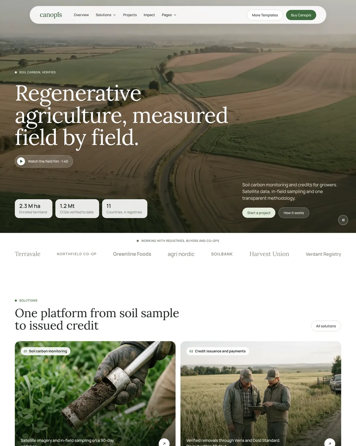 Canopis Home V1 page preview
