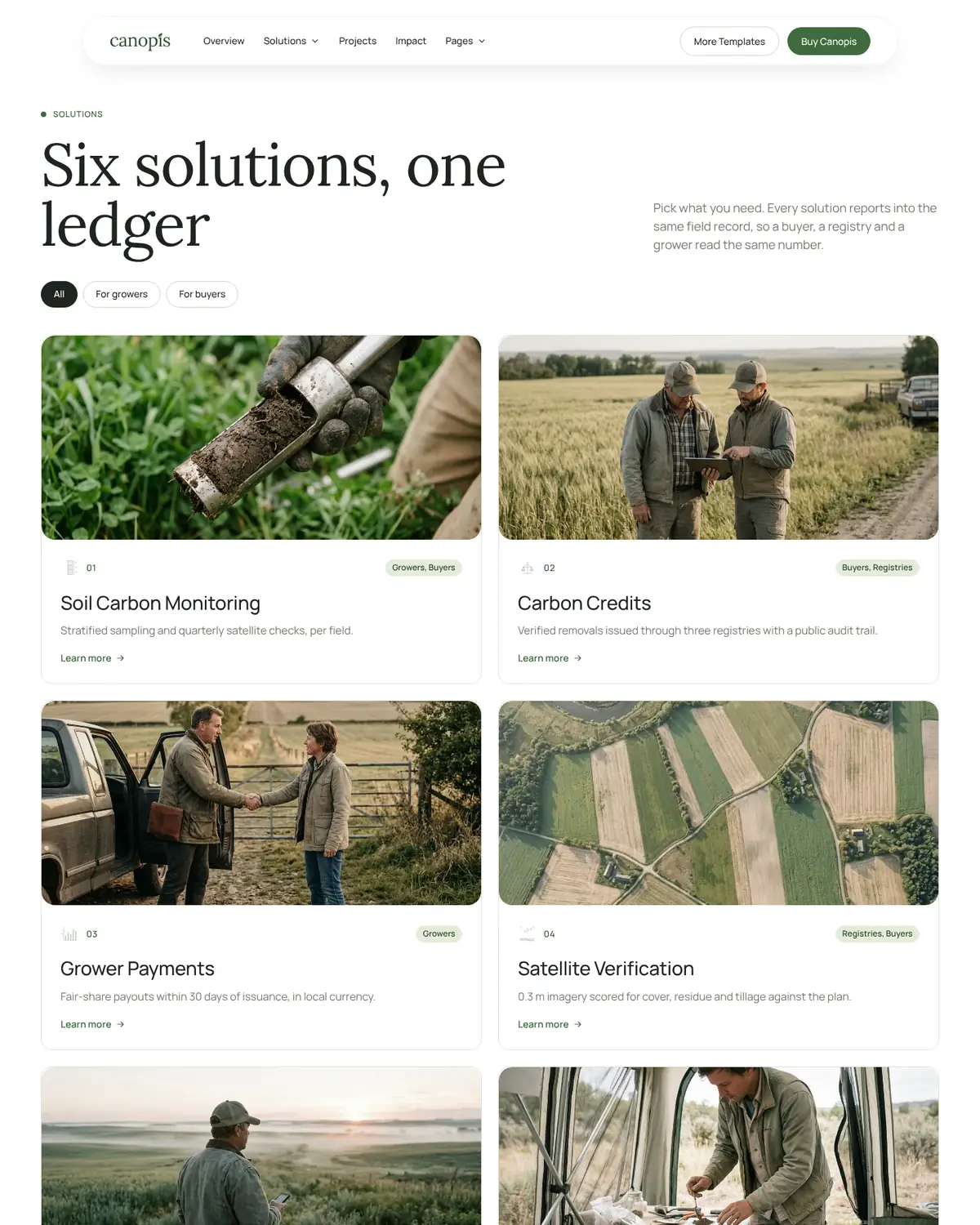 Canopis Solutions V1 page preview