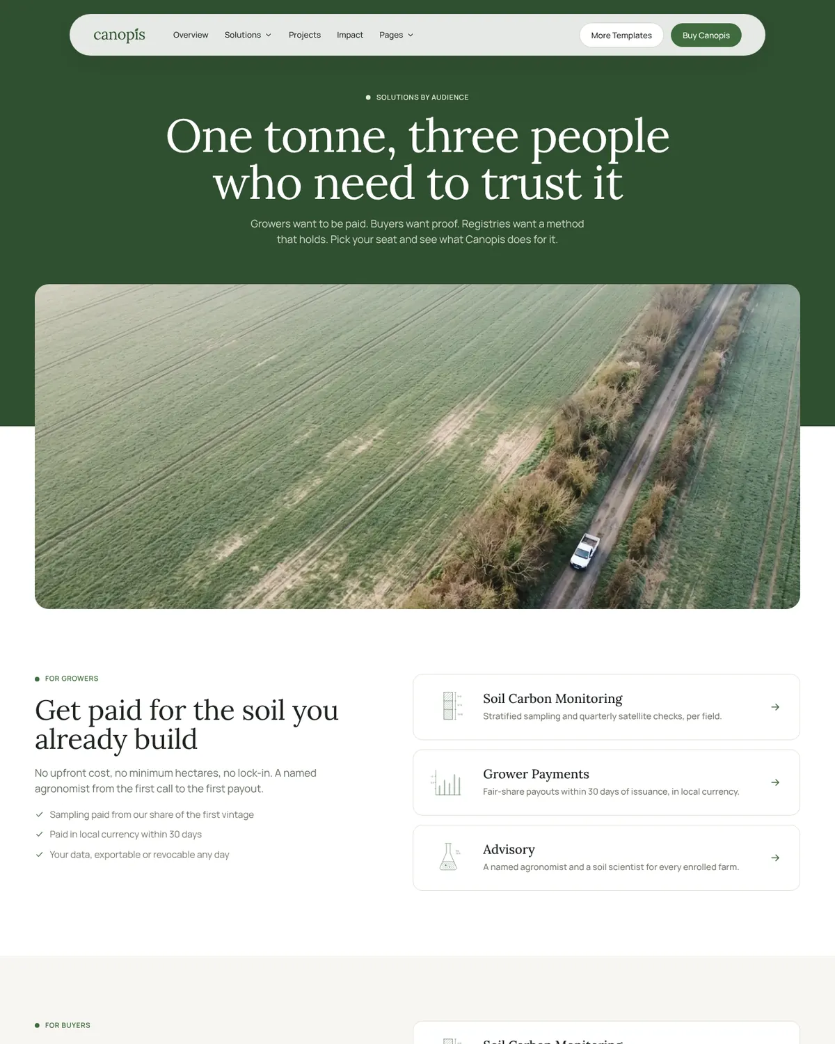 Canopis Solutions V3 page preview