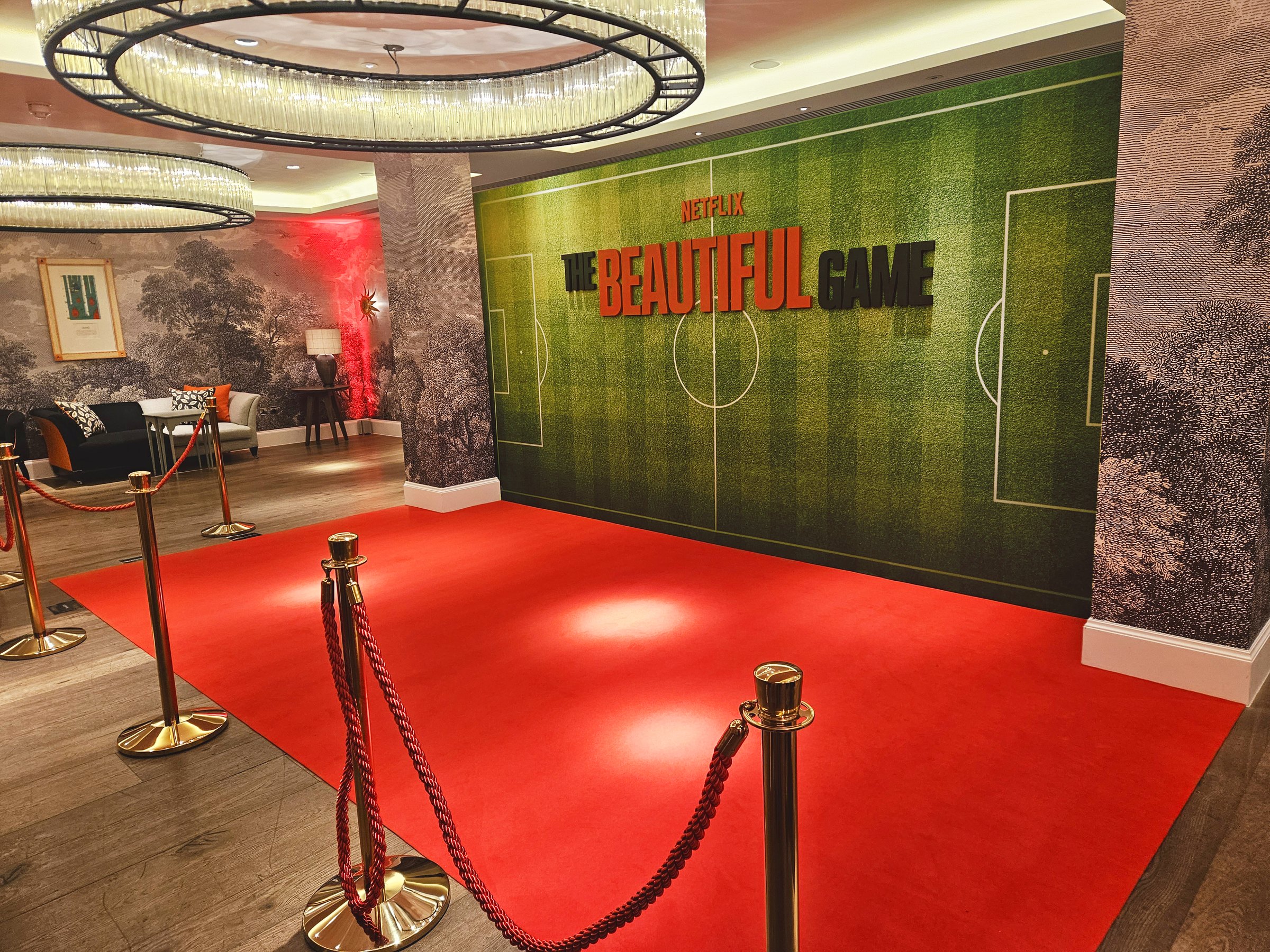 Netflix event scenic display