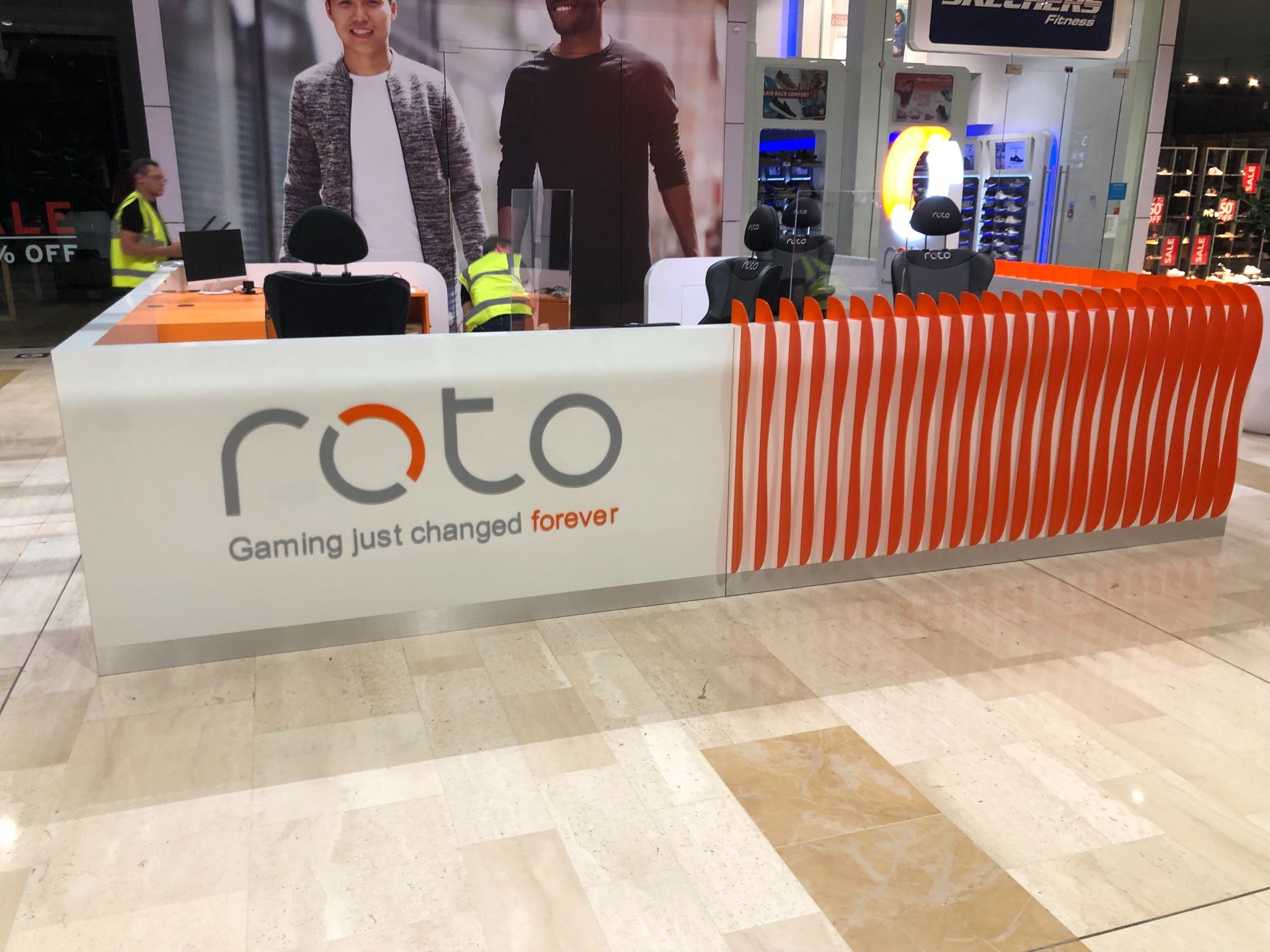 Completed ROTO kiosk wide view