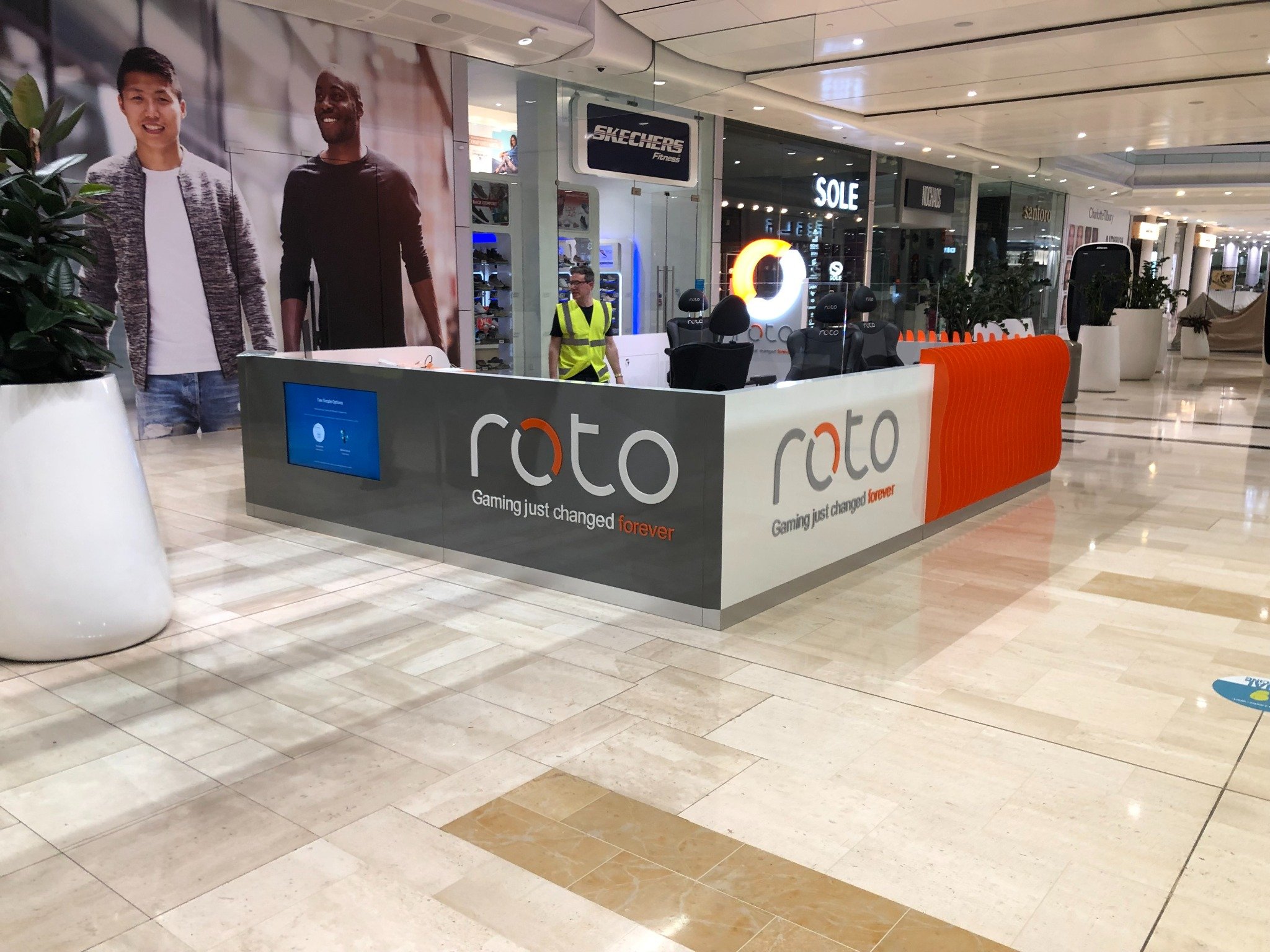 ROTO Westfield London branded installation