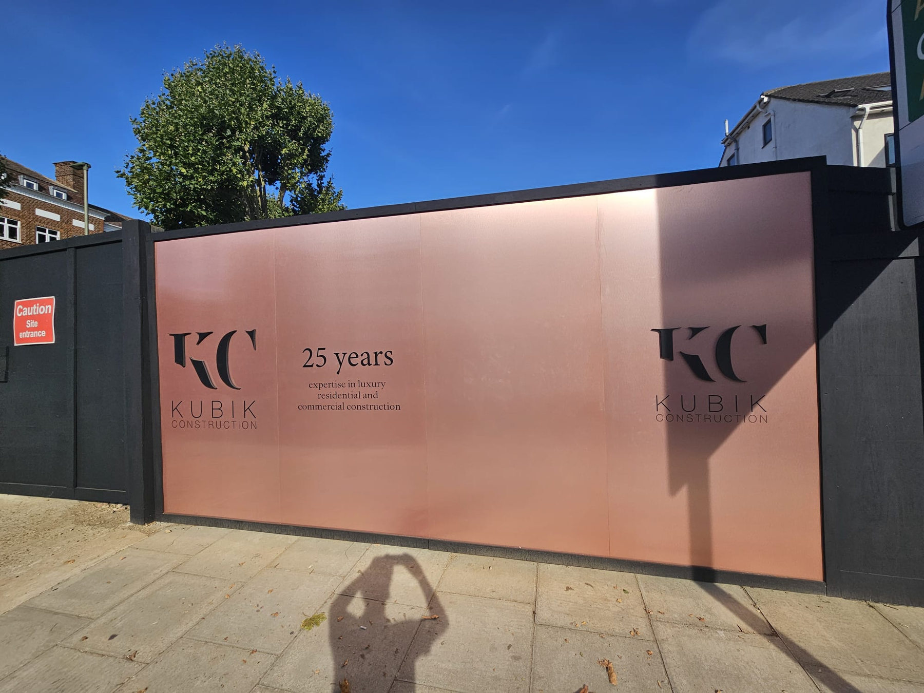 Kubik Construction architectural bronze ACM hoardings