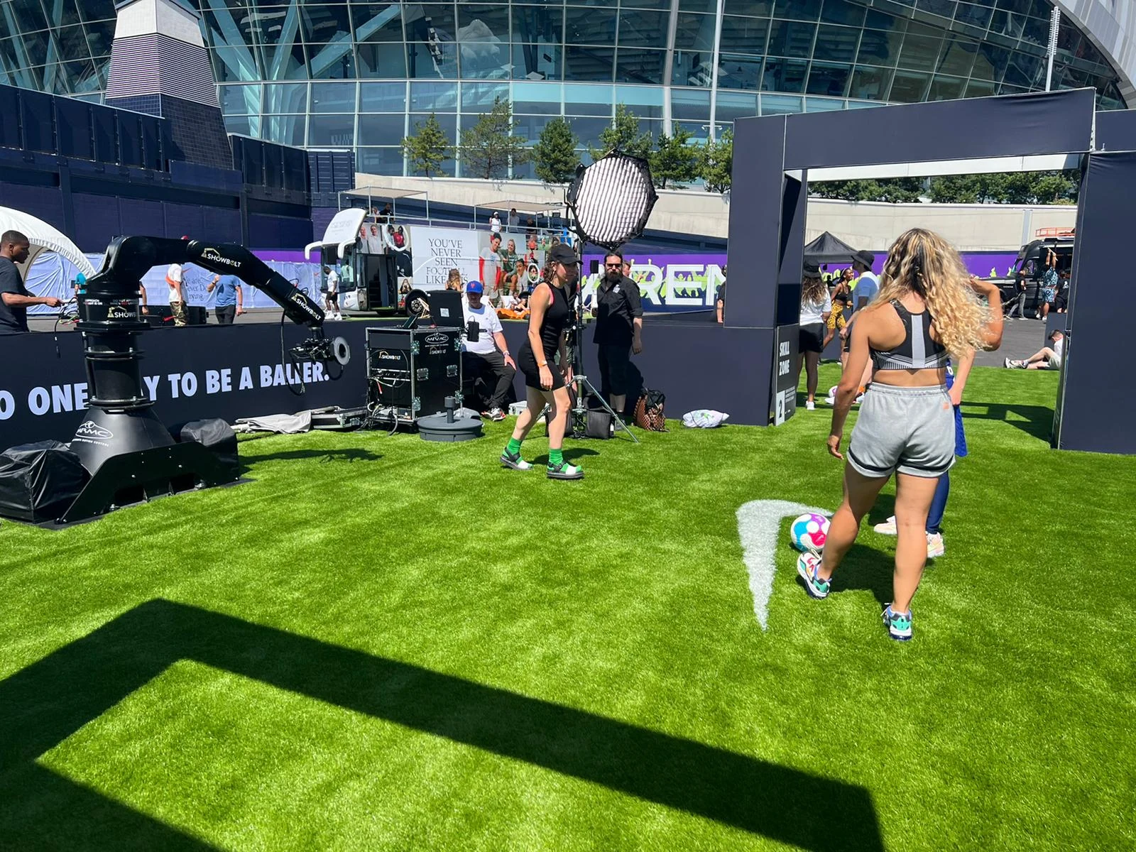 Nike × TikTok football activation at Tottenham Hotspur Stadium, 2022