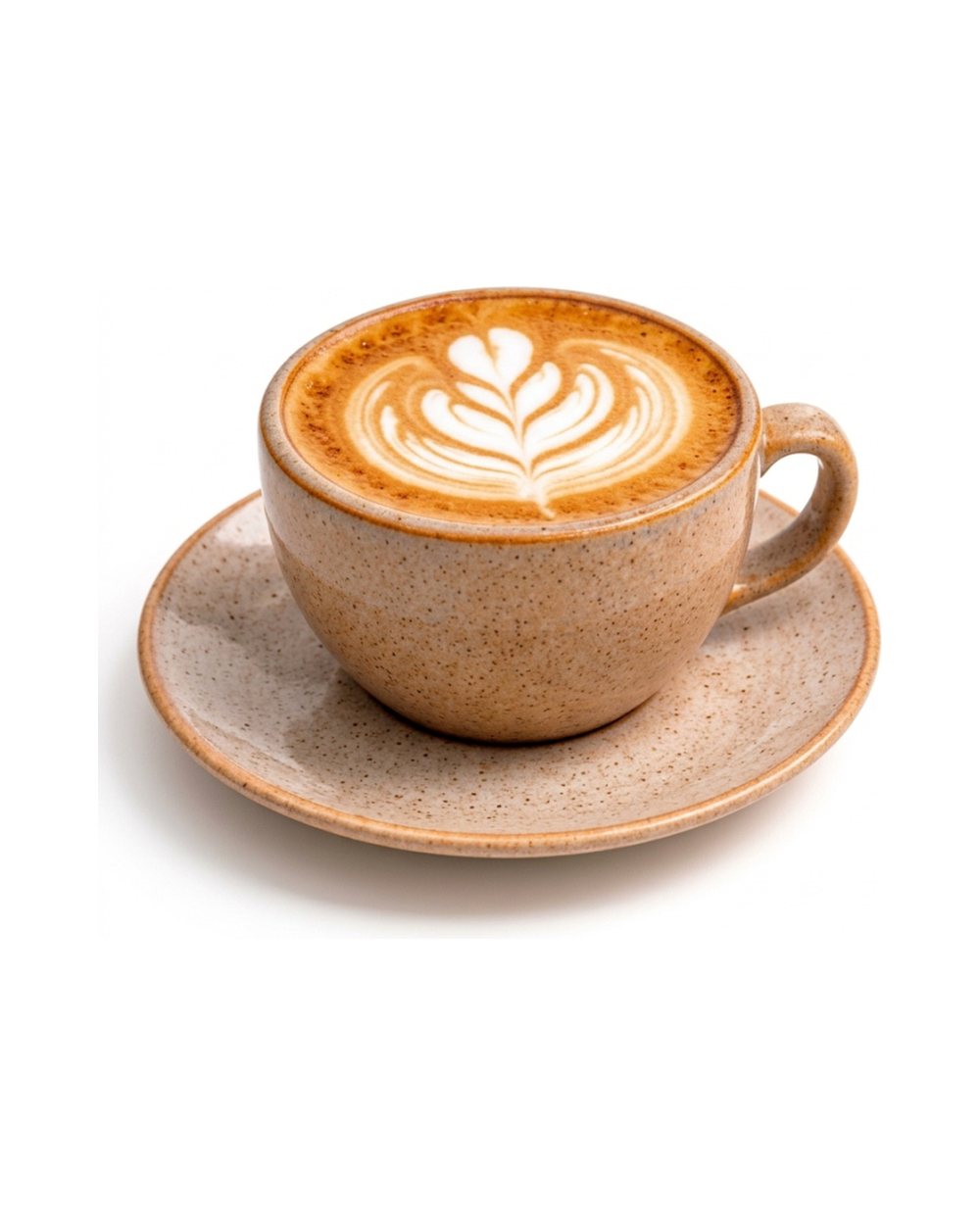 Latte con arte en la espuma
