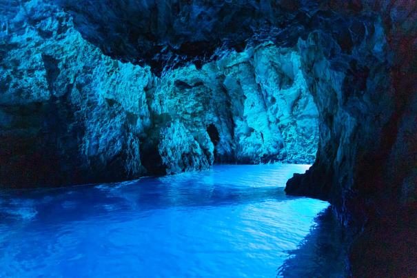 Blue Cave on Biševo island, Croatia
