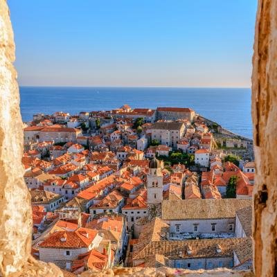 Rooftops of Dubrovnik and the Adriatic