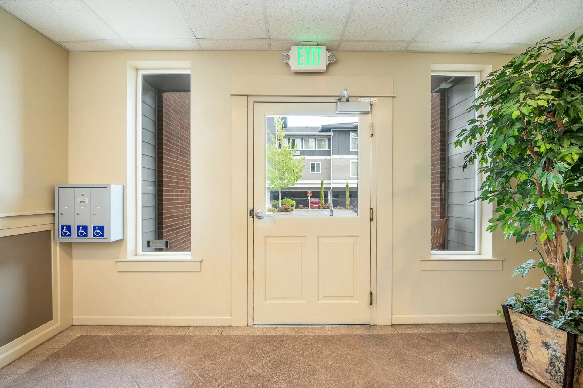 Mail room area