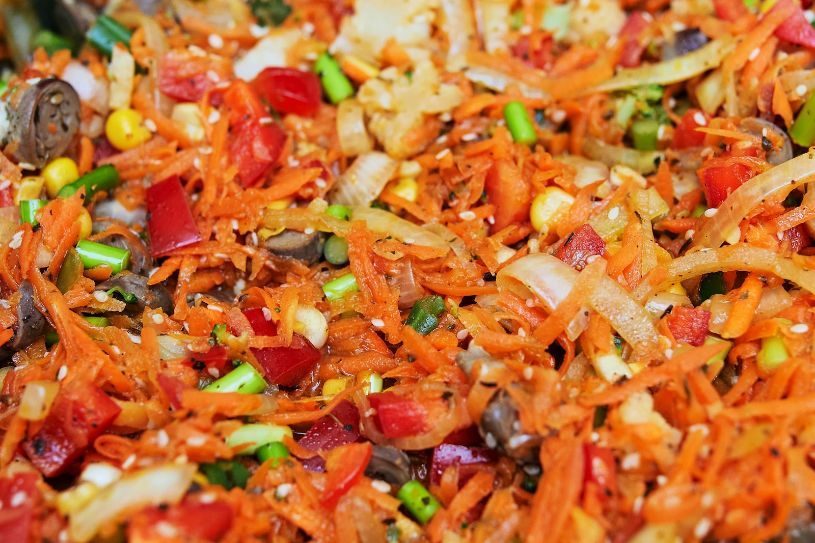 Shredded carrot pickle salad