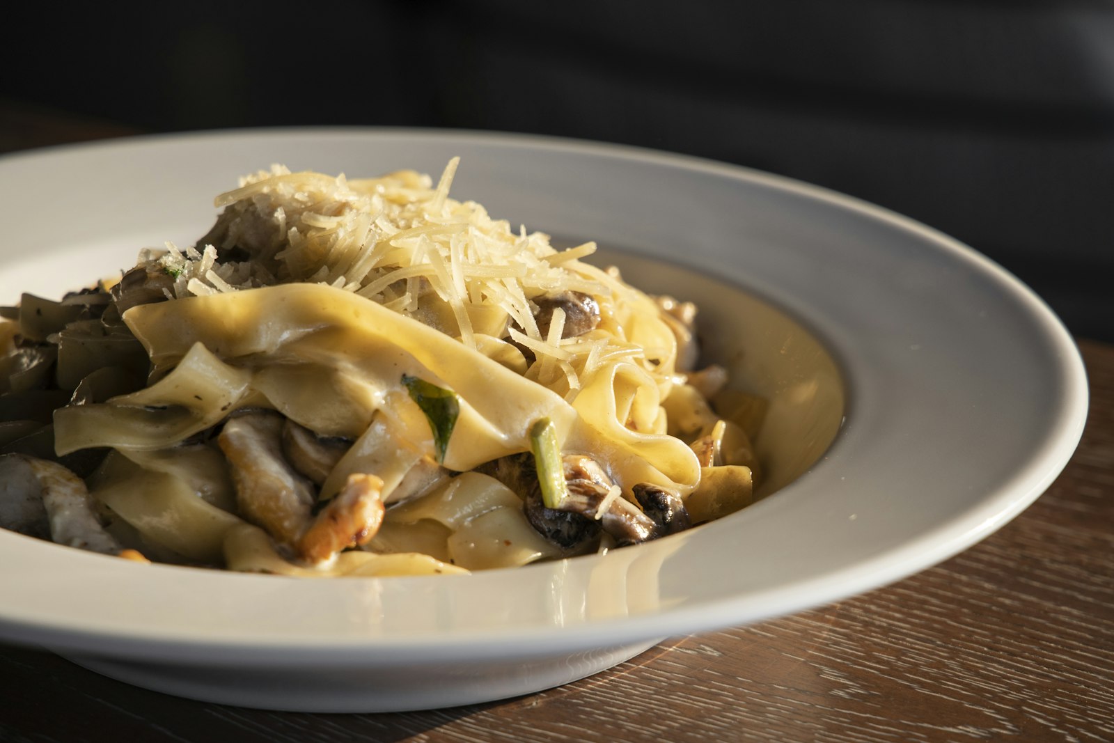 Pasta with mushroom ragù