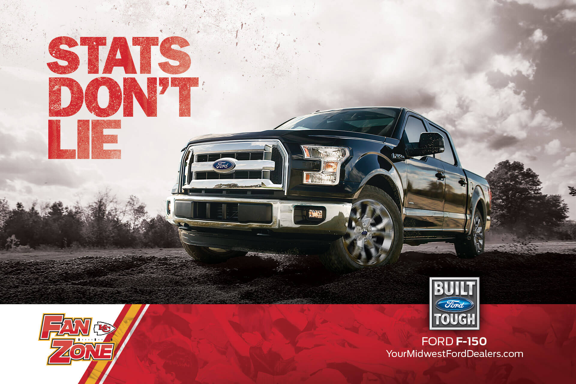 Ford F-150 Fan Zone poster for the Kansas City Chiefs