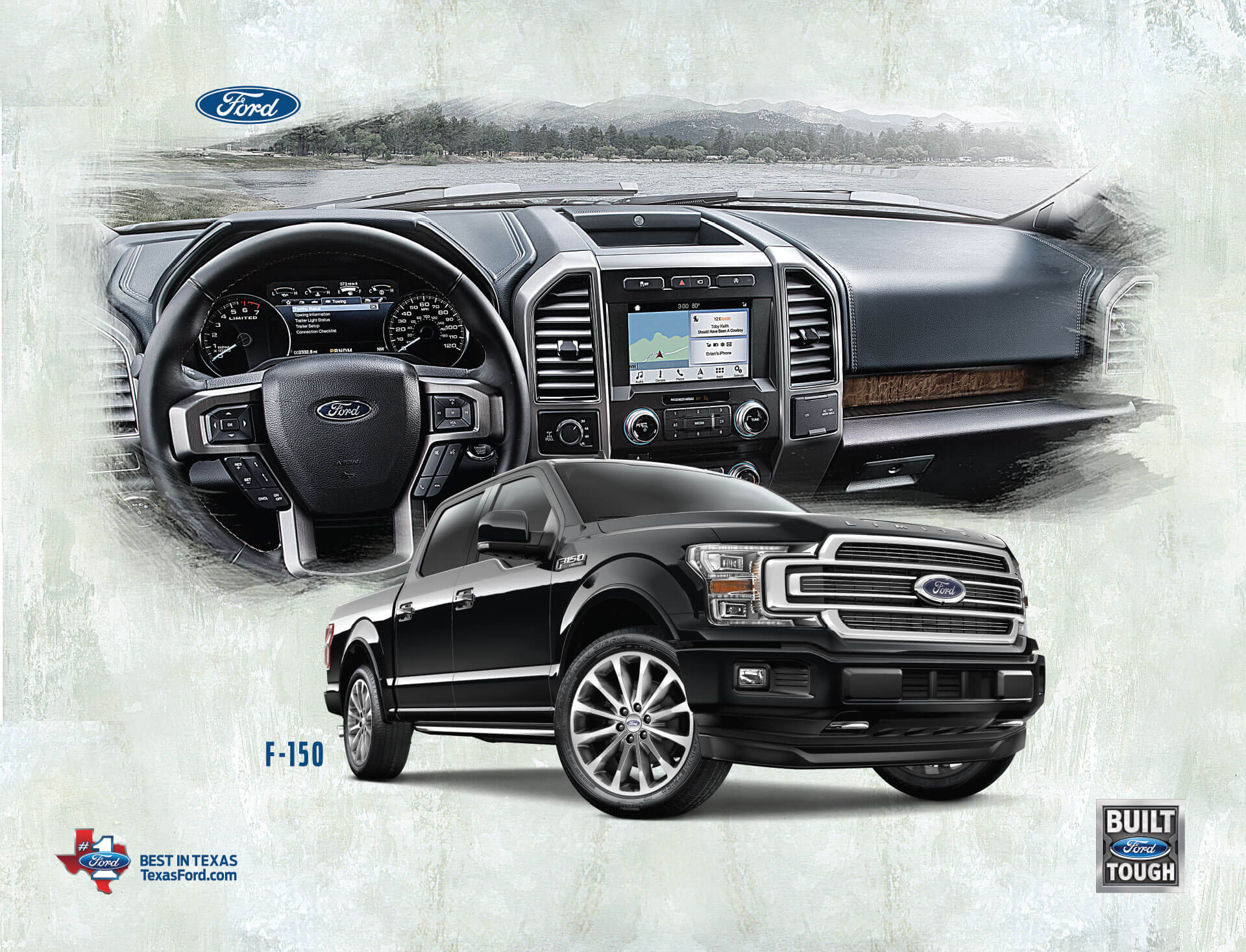 Ford F-150 Best in Texas poster for the American Airlines Center