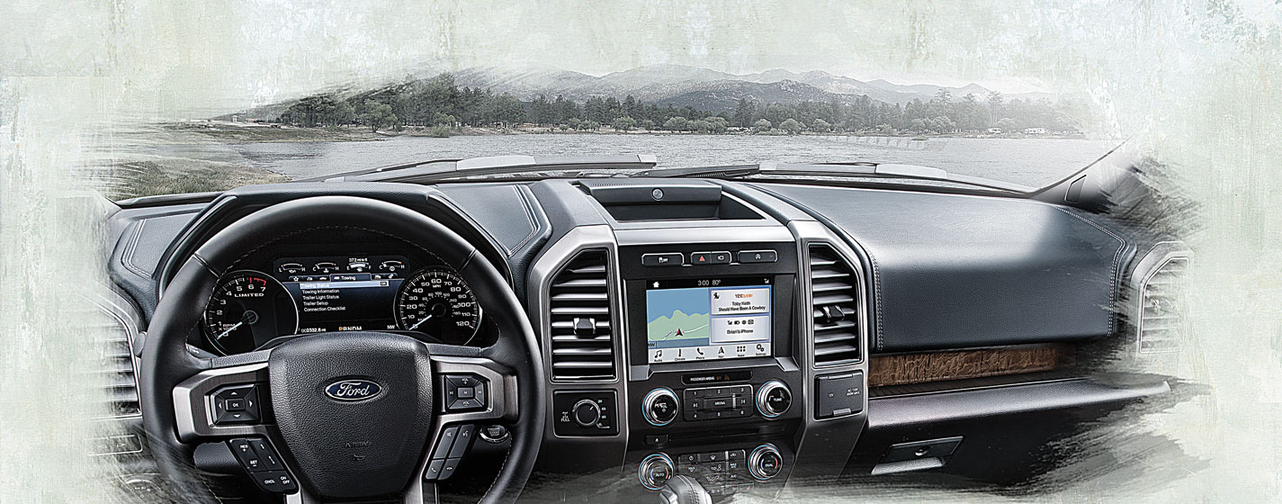 Ford F-150 dashboard poster art for the American Airlines Center