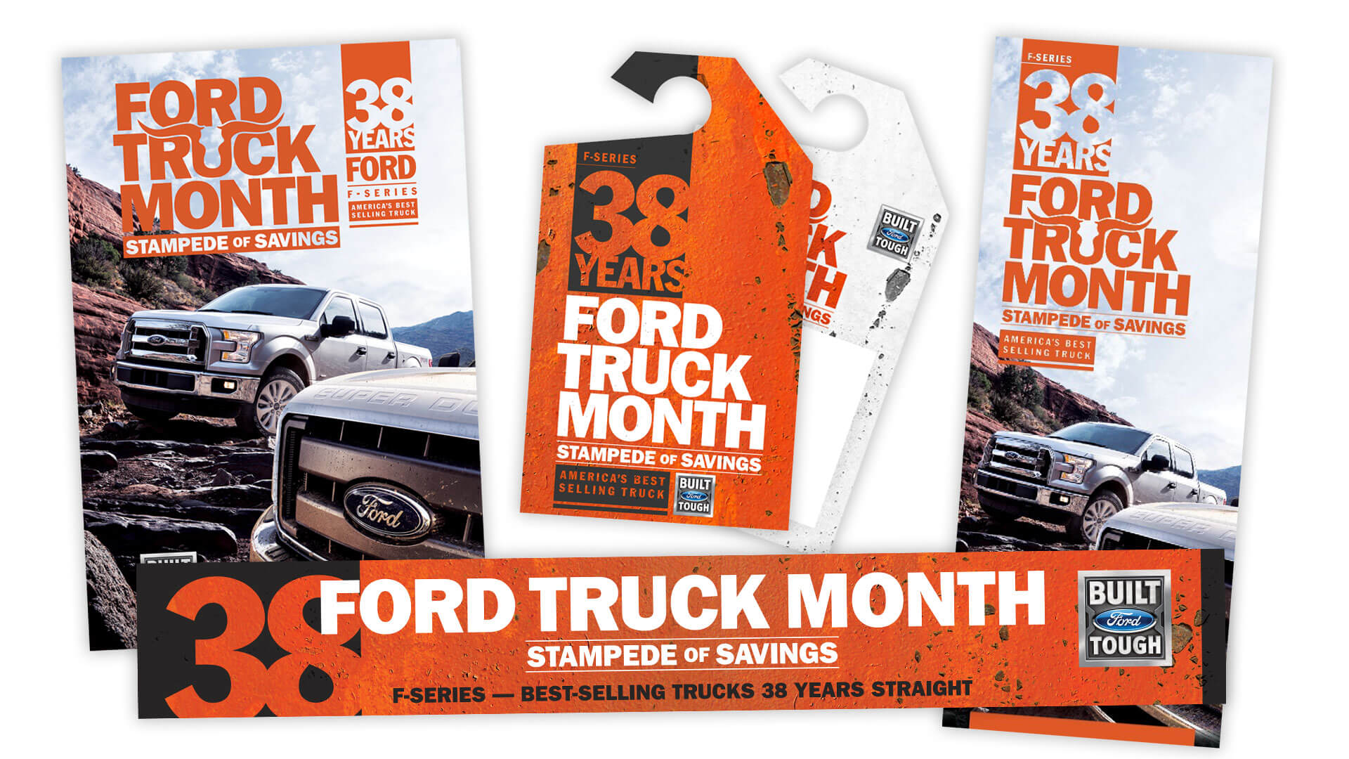 Ford Truck Month print collateral mockup