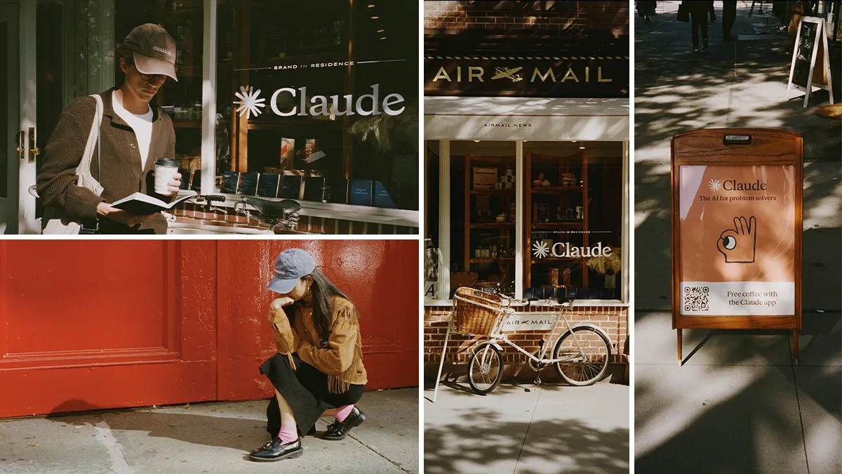 Anthropic Claude pop-up space in New York