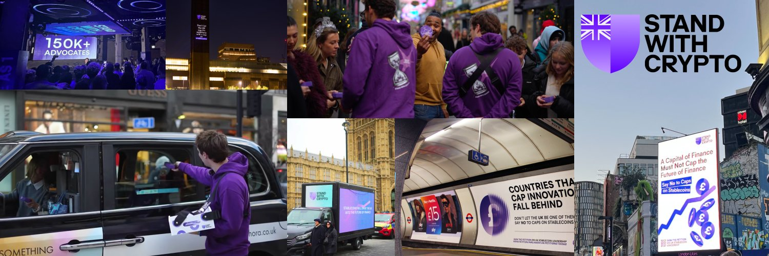 Stand With Crypto activation in the UK