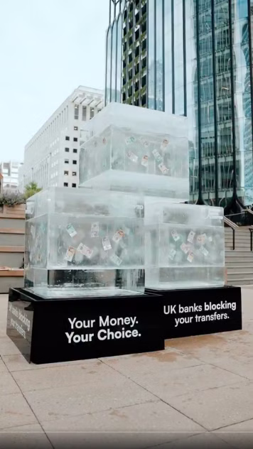 Stand with crypto UK Ice block activation Flight3