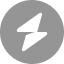 Gray circular icon with a white compass symbol featuring a north-pointing arrow and a south-pointing tail.