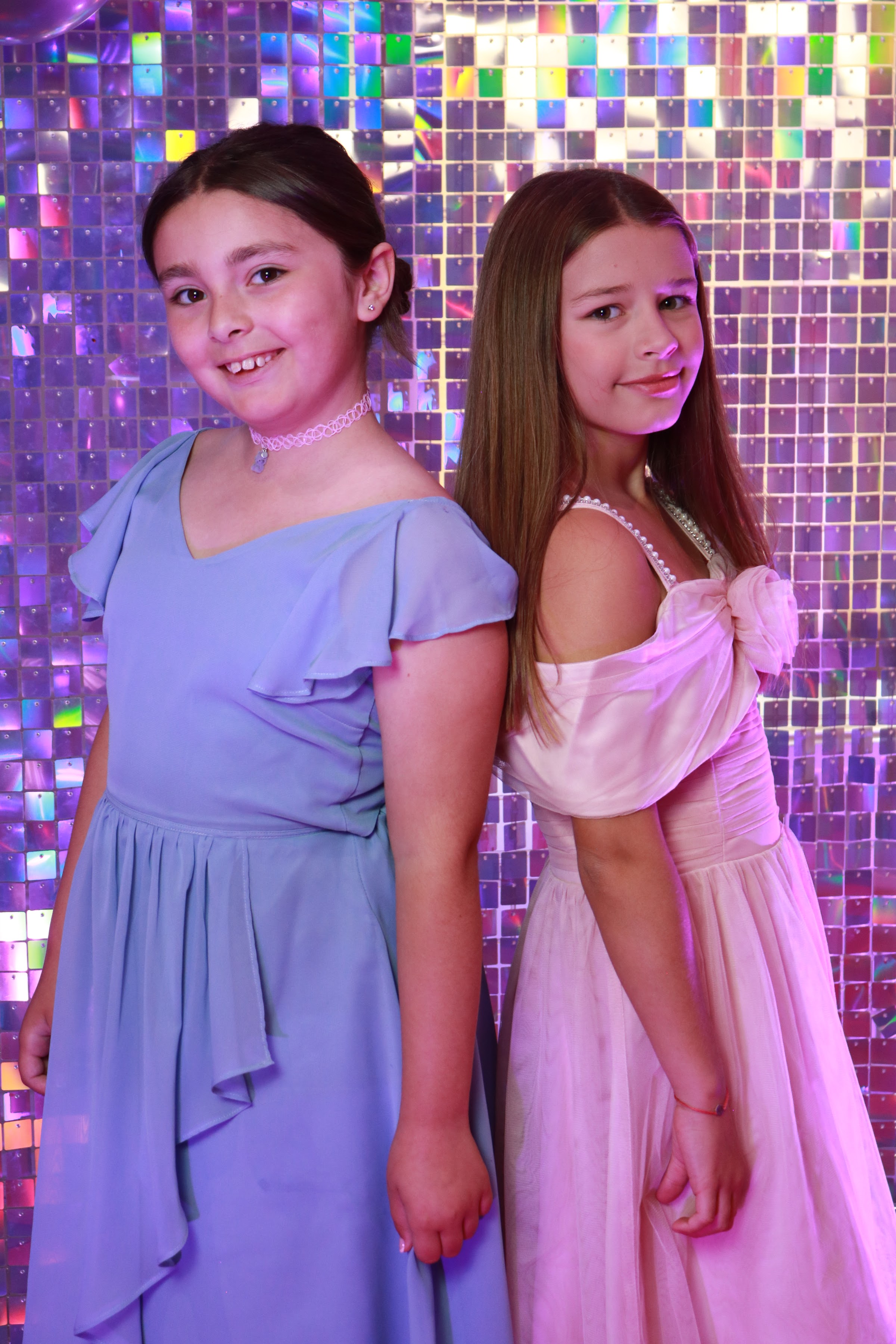 Two HFTD students dressed up at the HFTD Oscars