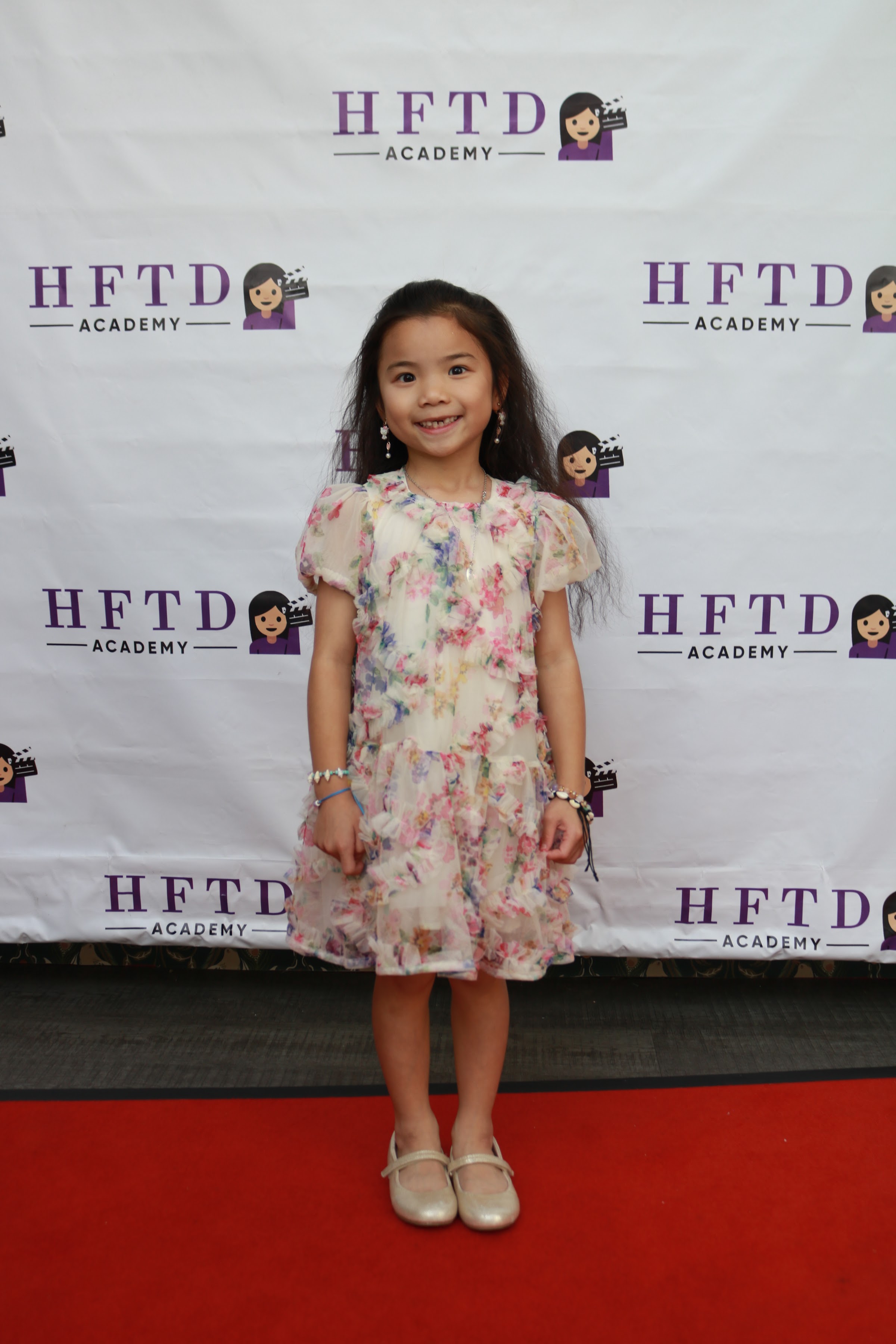 HFTD Minis student on the red carpet at the HFTD Oscars