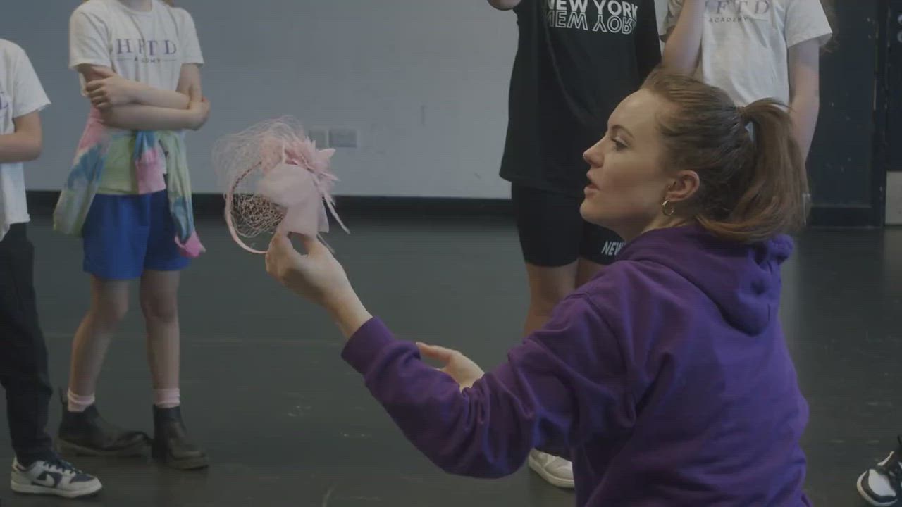 HFTD Juniors: 7 to 11 year olds rehearsing a scene for camera