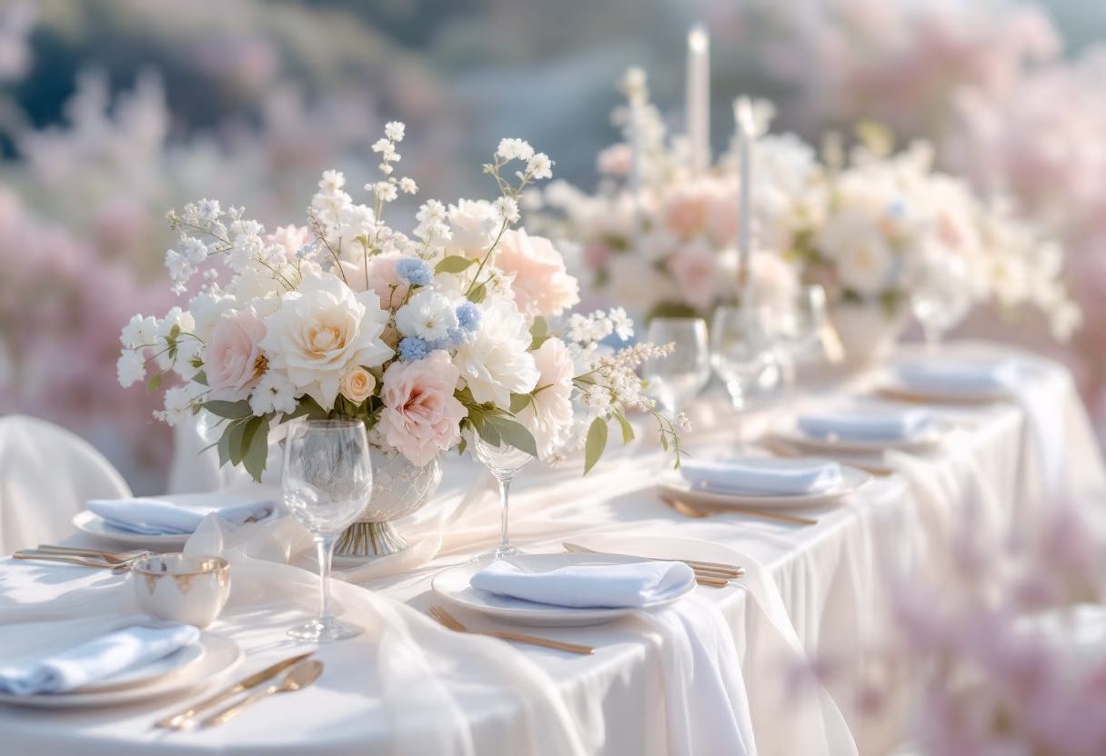 wedding catering display