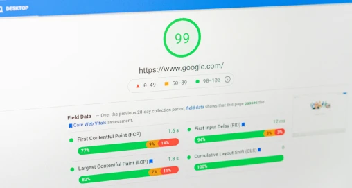 core web vitals score