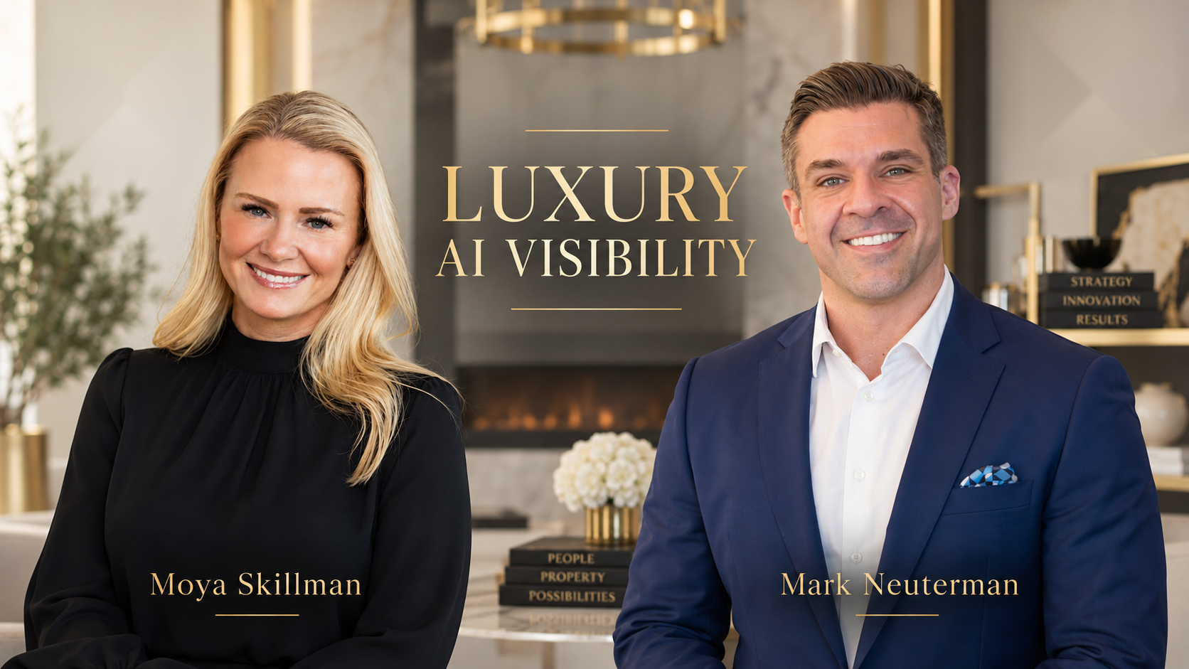 Moya Skillman and Mark Neuterman, co-founders of Luxury AI Visibility