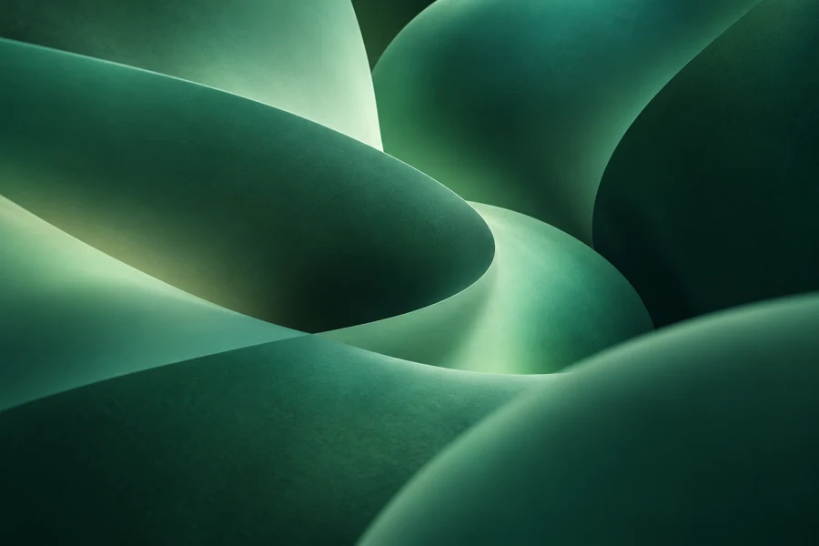 Abstract green artwork