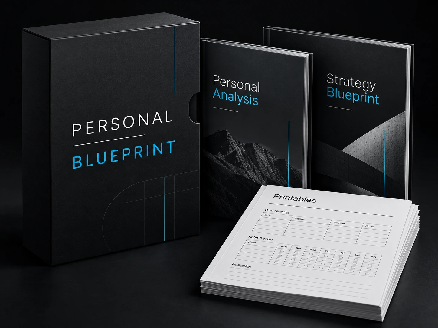 Personal Blueprint collection: Personal Analysis, Strategy Blueprint and printable tools