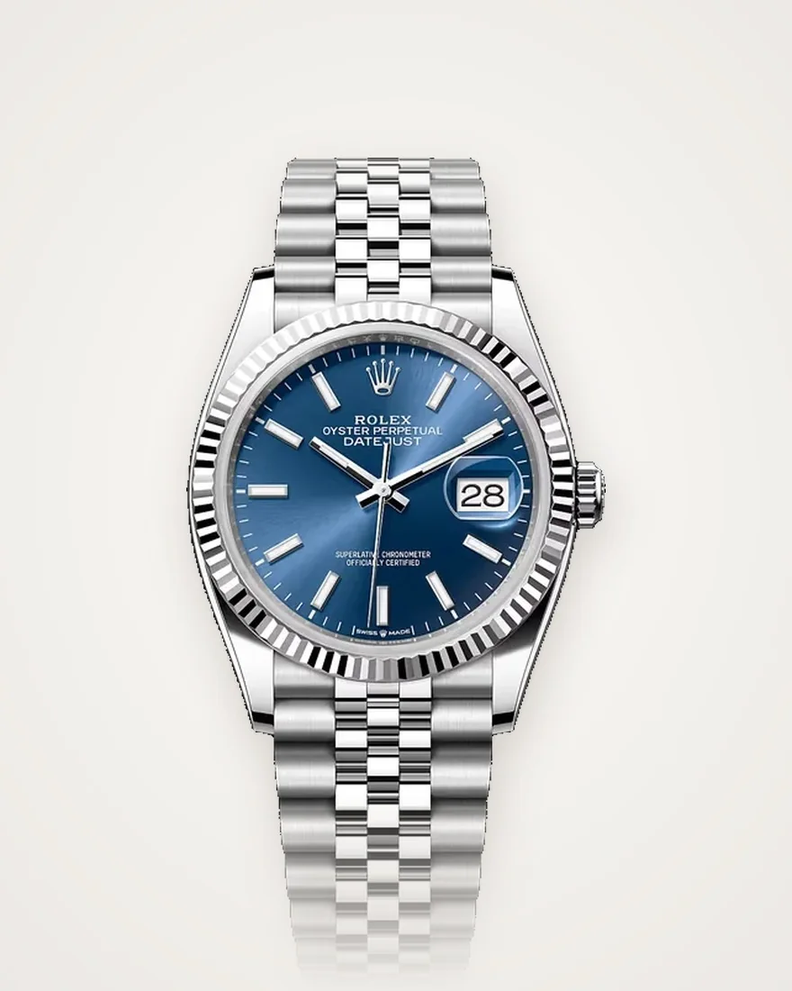 Rolex Datejust with blue dial