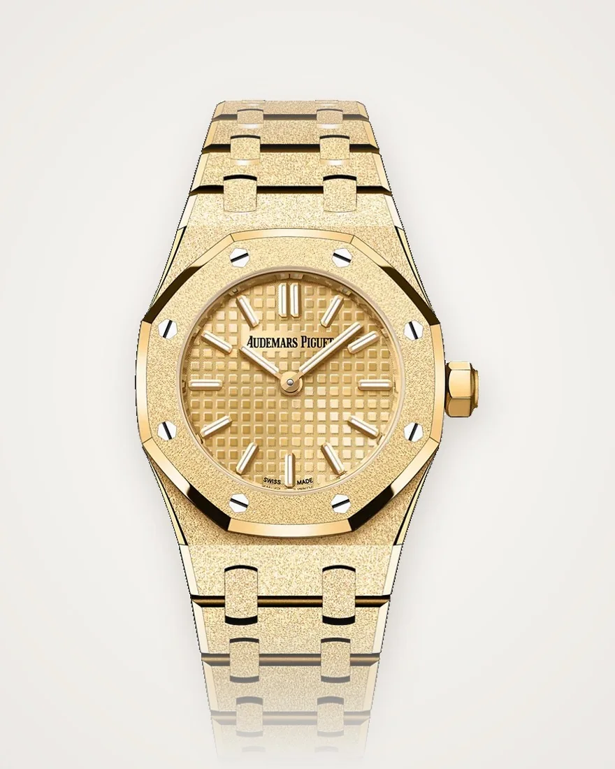 Audemars Piguet Royal Oak in frosted yellow gold