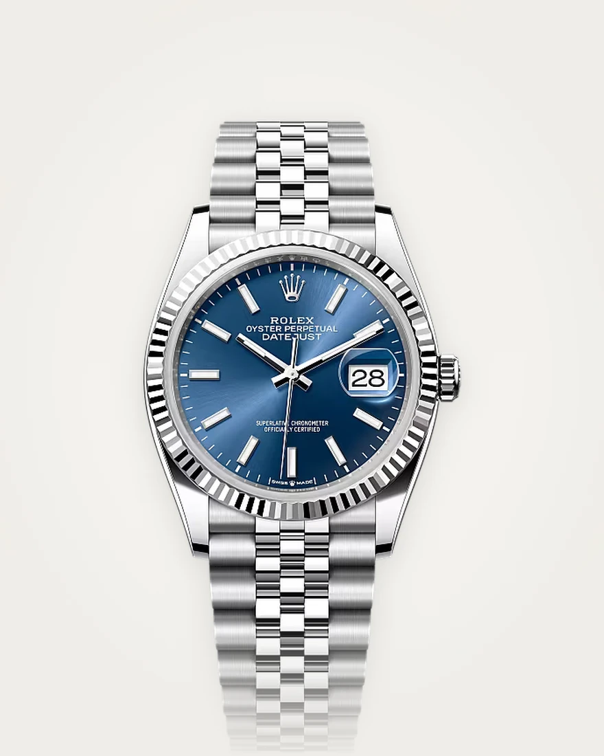 Rolex Datejust with blue dial