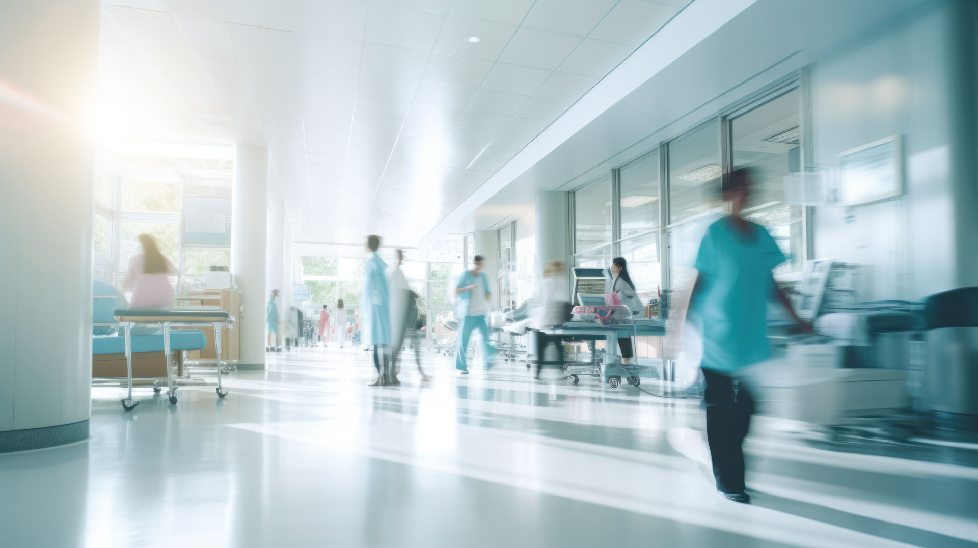 Areas serviced within a healthcare facility