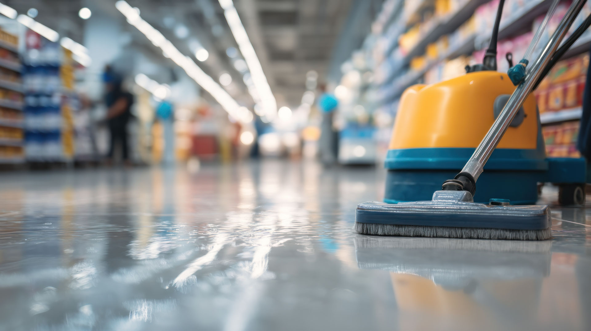 Commercial cleaning at a Brisbane retail store