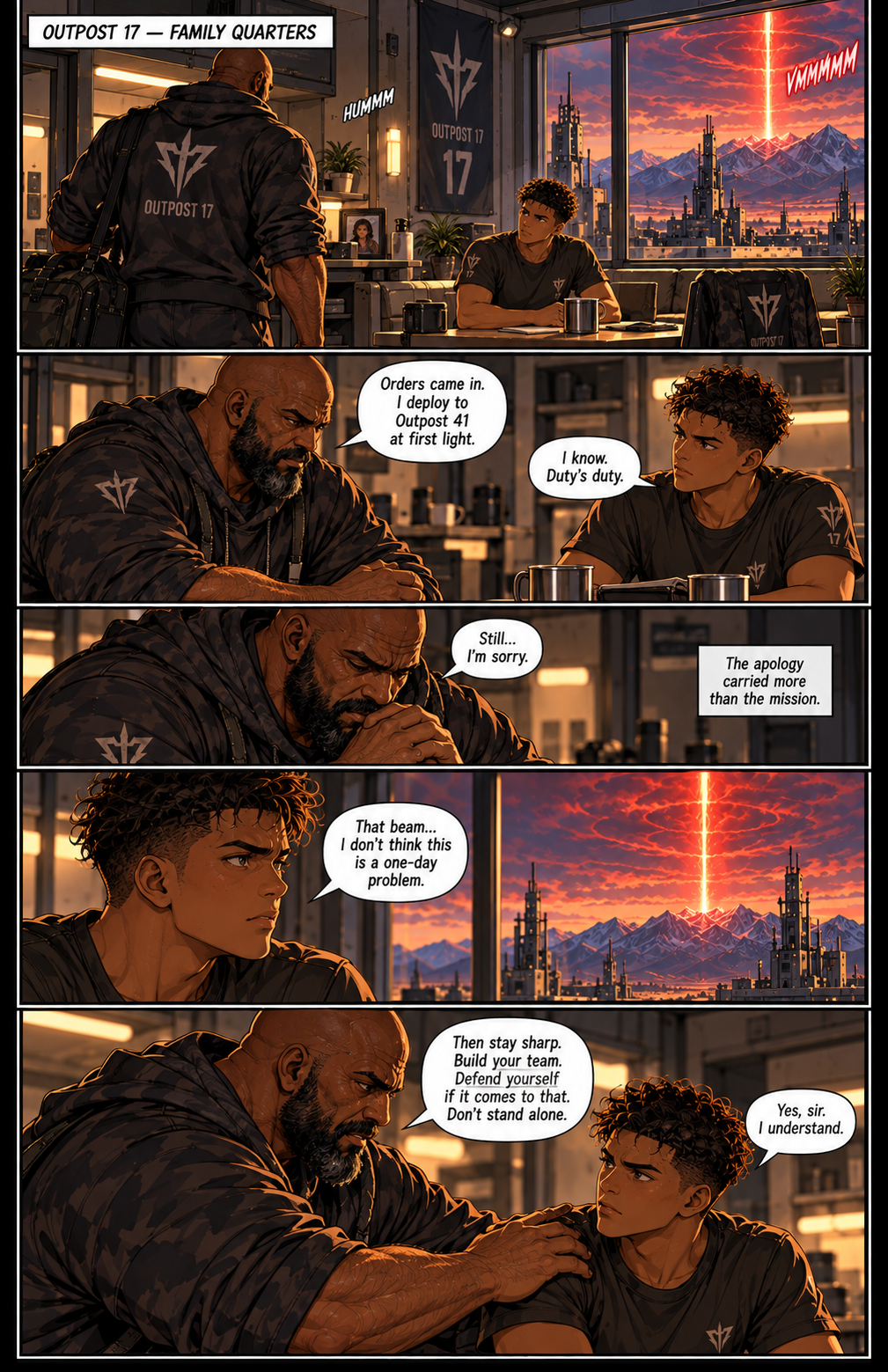 Outpost 17 at first light